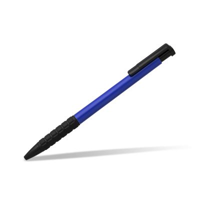 2001, plastic ball pen, royal blue