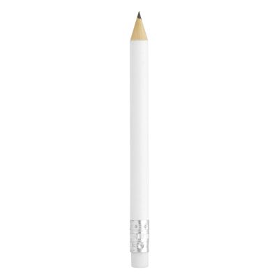 PIGMENT MINI, drvena olovka hb sa gumicom, bijela