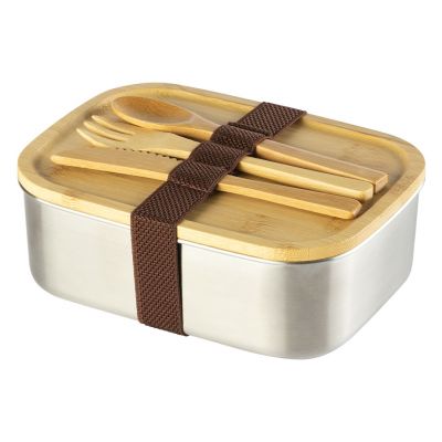 SALMON, lunch box, 1100 ml, silver