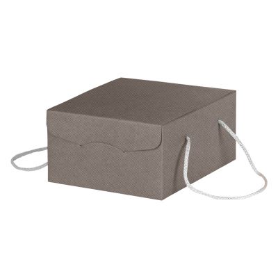 CORDINI, troslojna samosklopiva poklon kutija sa učkurom, siva