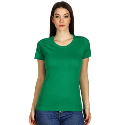 MASTER LADY, women´s t-shirt, 100% cotton, slim fit, kelly green