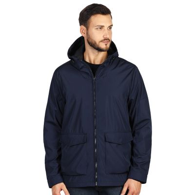 PACIFIC, softshell hooded jacket, blue