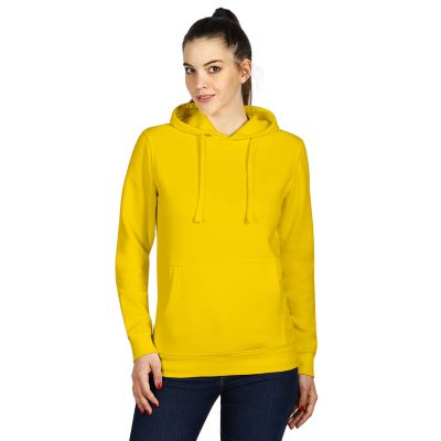 CHAMP, unisex hooded sweatshirt, yellow